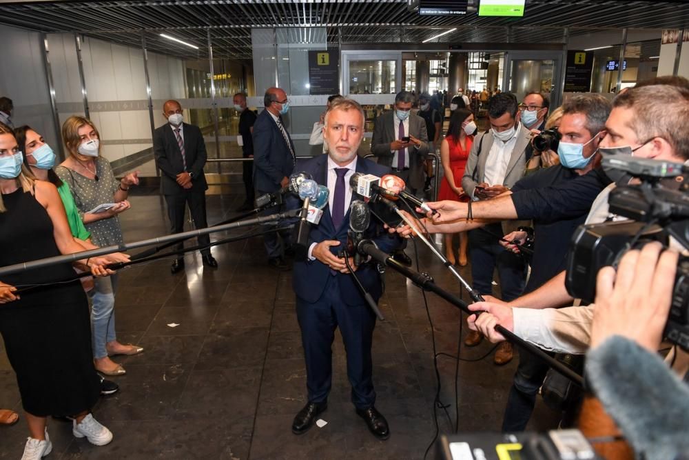 Vuelo de la comitiva de la OMT a Canarias