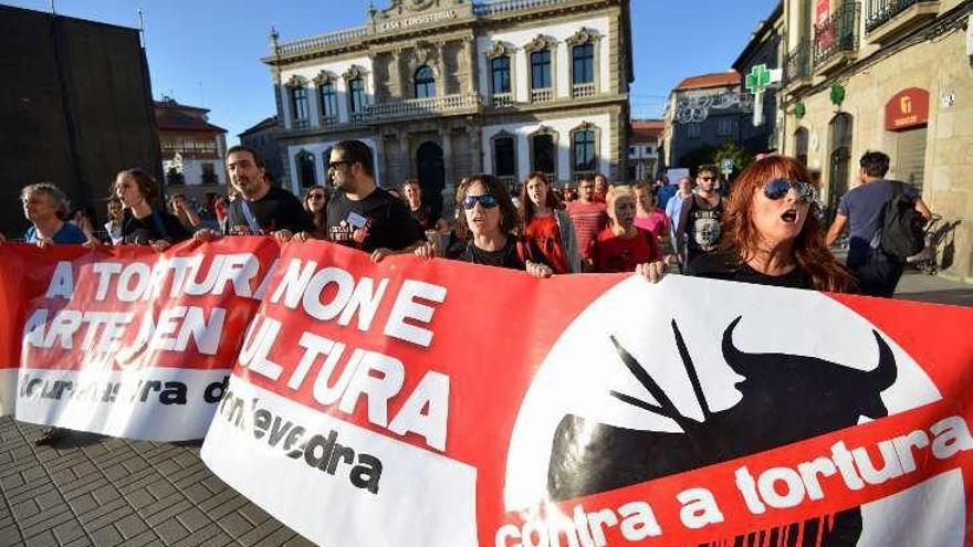 Manifestación que el pasado sábado recorrió el centro. // G.S.