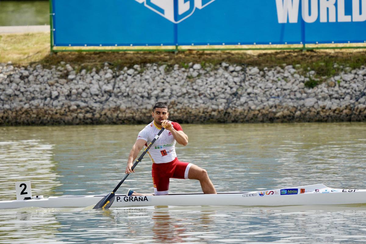 Pablo Graña, ayer en la pista de Szeged en la Copa del Mundo.