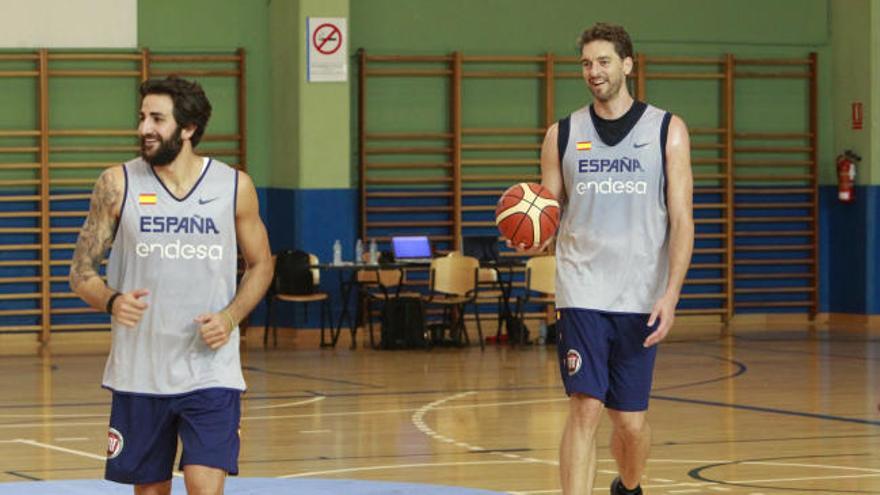 La selección española de baloncesto se prepara para el Eurobasket