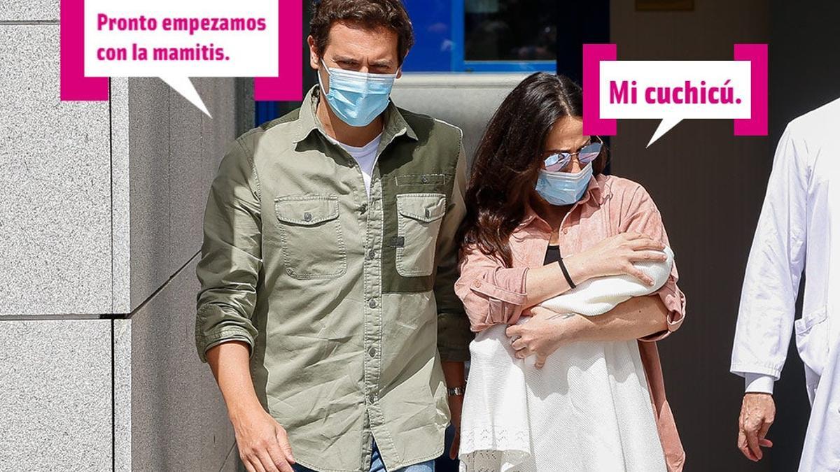 Malú y Albert Rivera salen del hospital con su hija Lucía