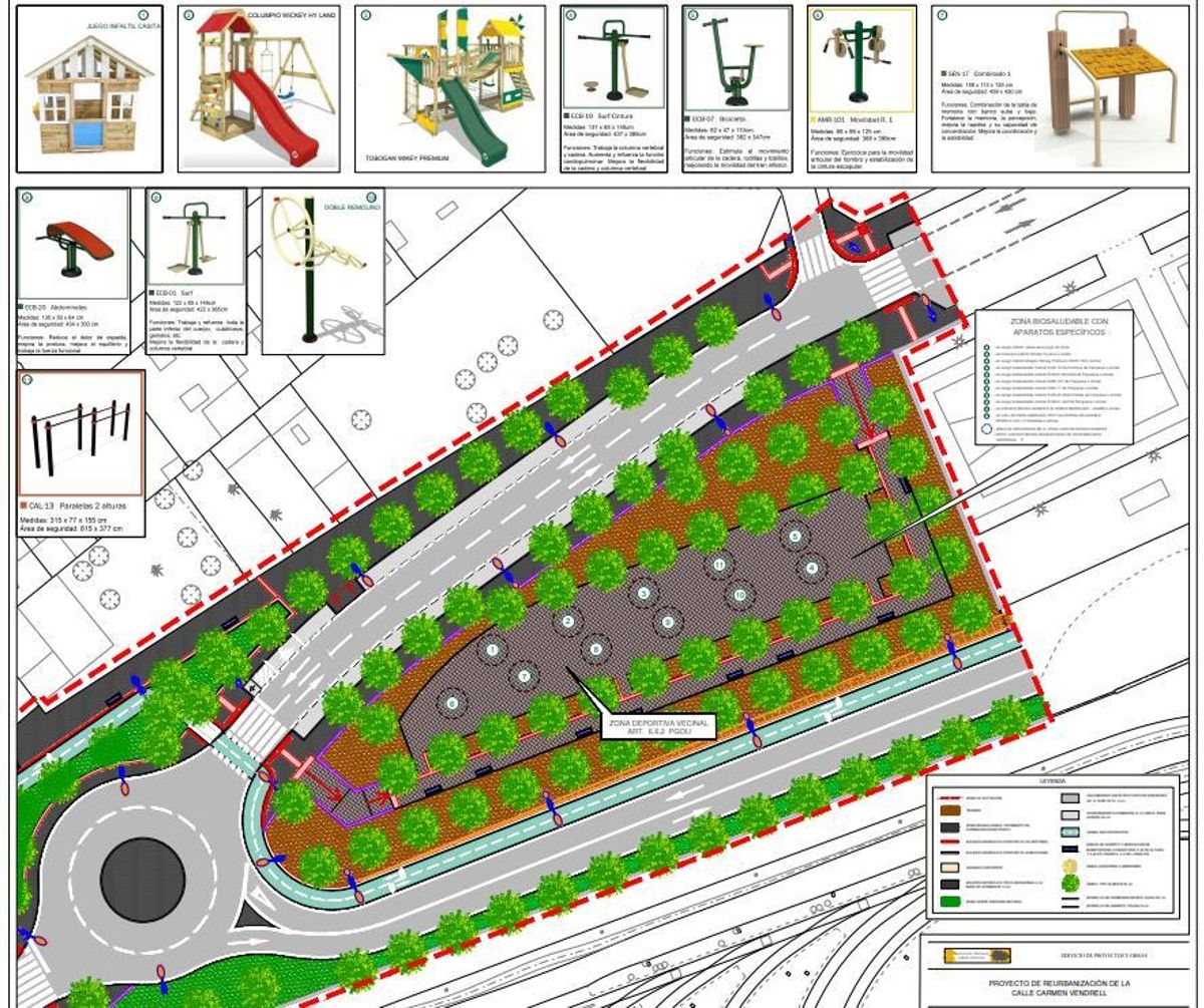 Imagen del proyecto de reurbanización de Carmen Vendrell.