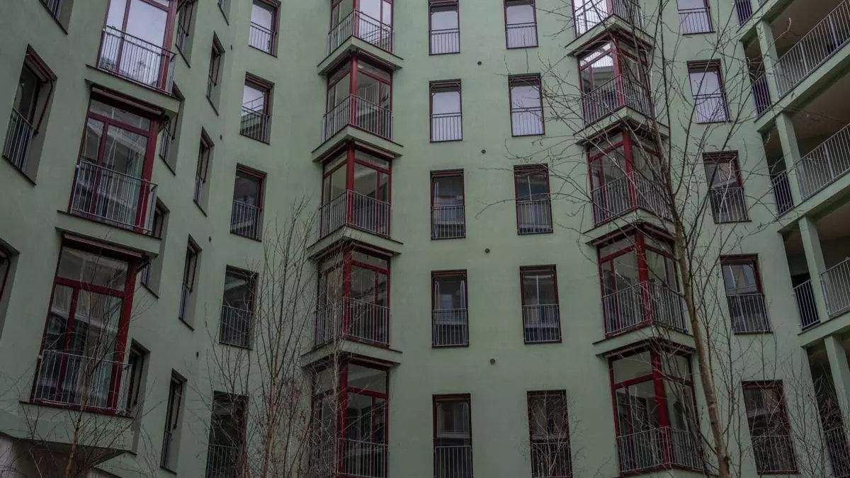 Promoción de vivienda pública en la zona de Glòries, en Barcelona.