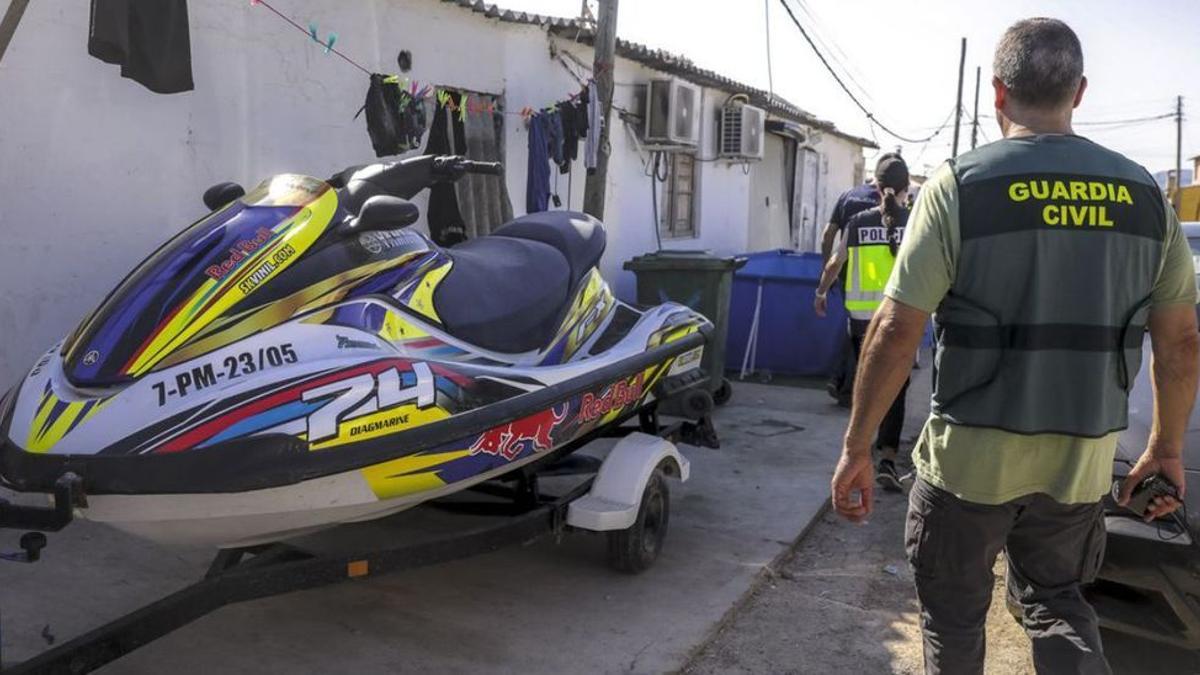 En la última redada en Son Banya actuó la Policía y la Guardia Civil.
