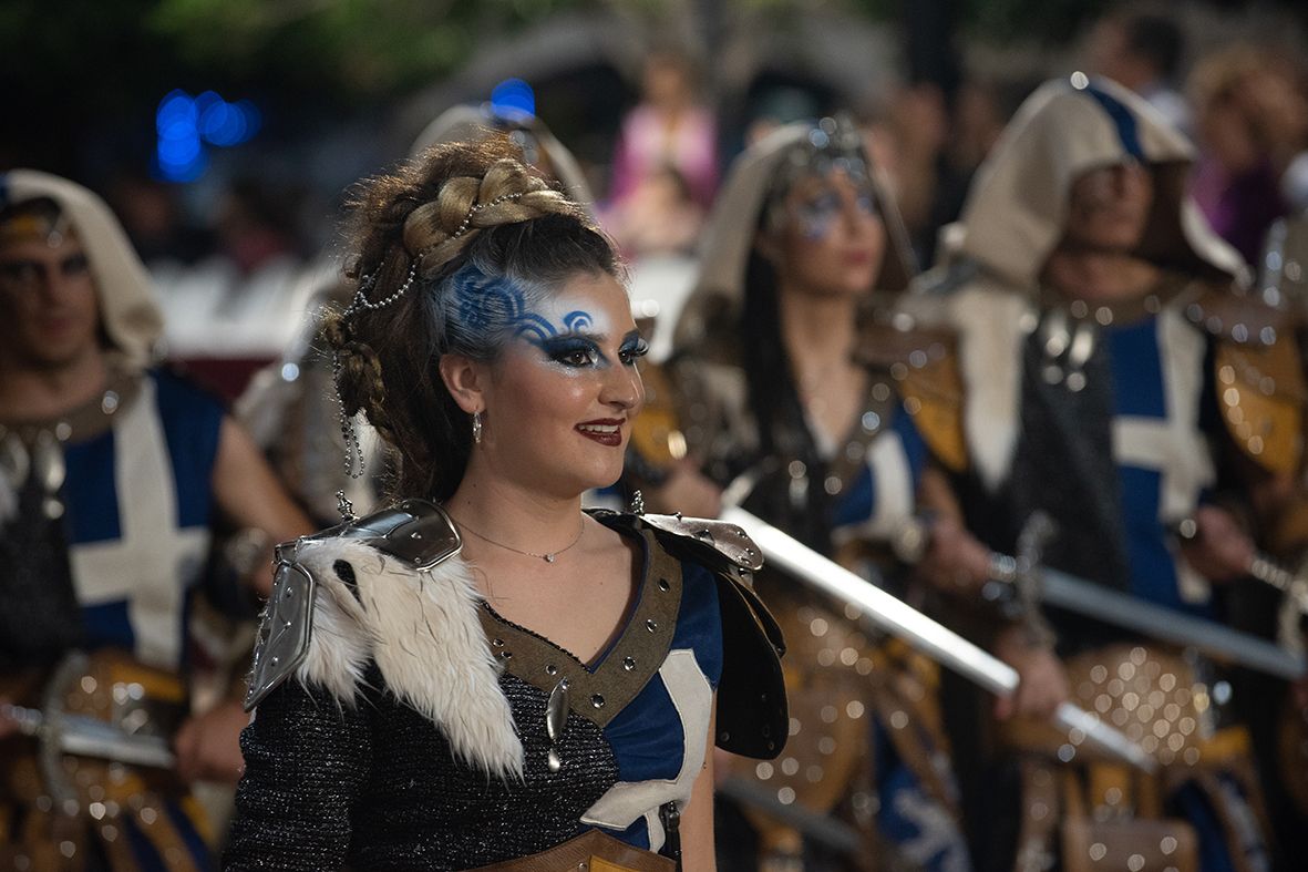 Desfile triunfal de las tropas cristianas en las Fiestas de Altea