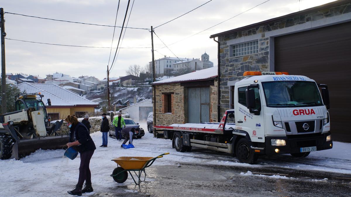 GALERÍA | La nieve del temporal Filomena llega a Aliste