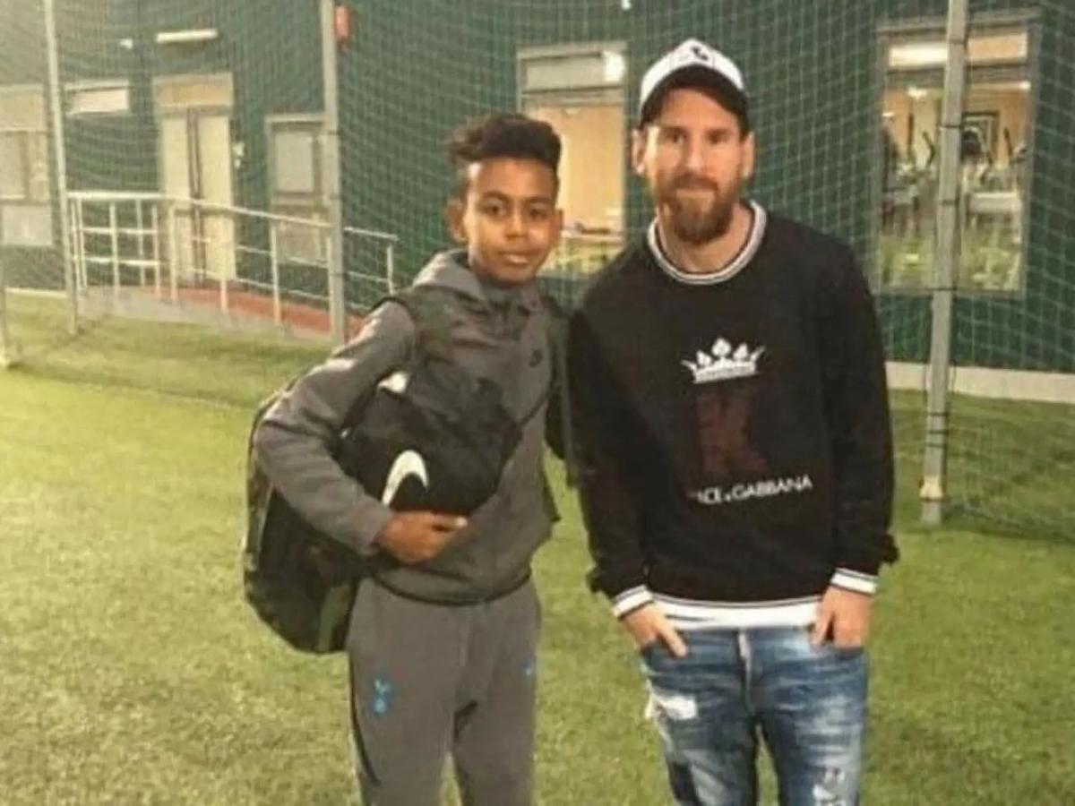 Lamine Yamal y Leo Messi, en la Ciutat Esportiva Joan Gamper