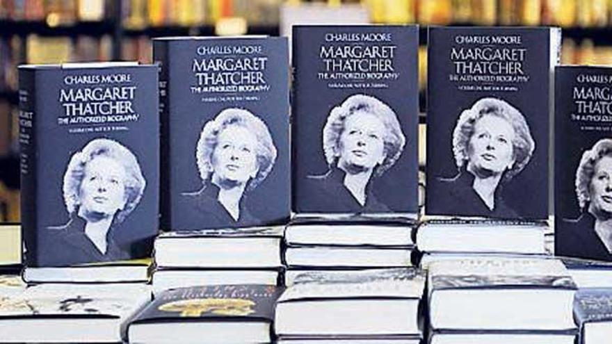 Thatcher, en un acto.  // Efe