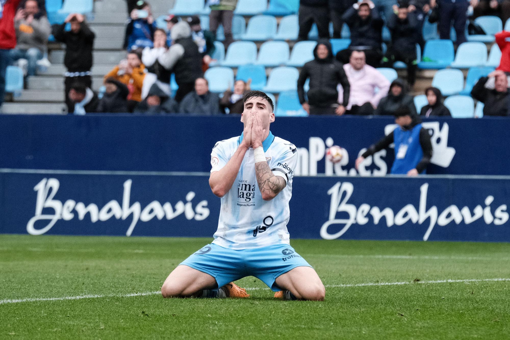 Una imagen del Málaga CF - Linares Deportivo disputado en La Rosaleda.