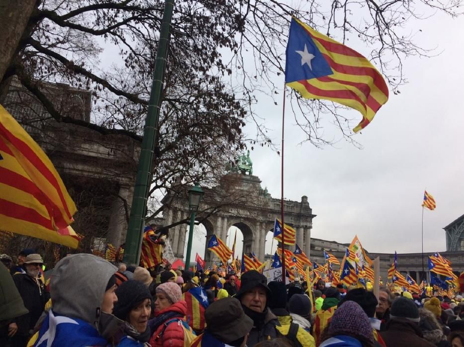 Manifestació independentista a Brussel·les