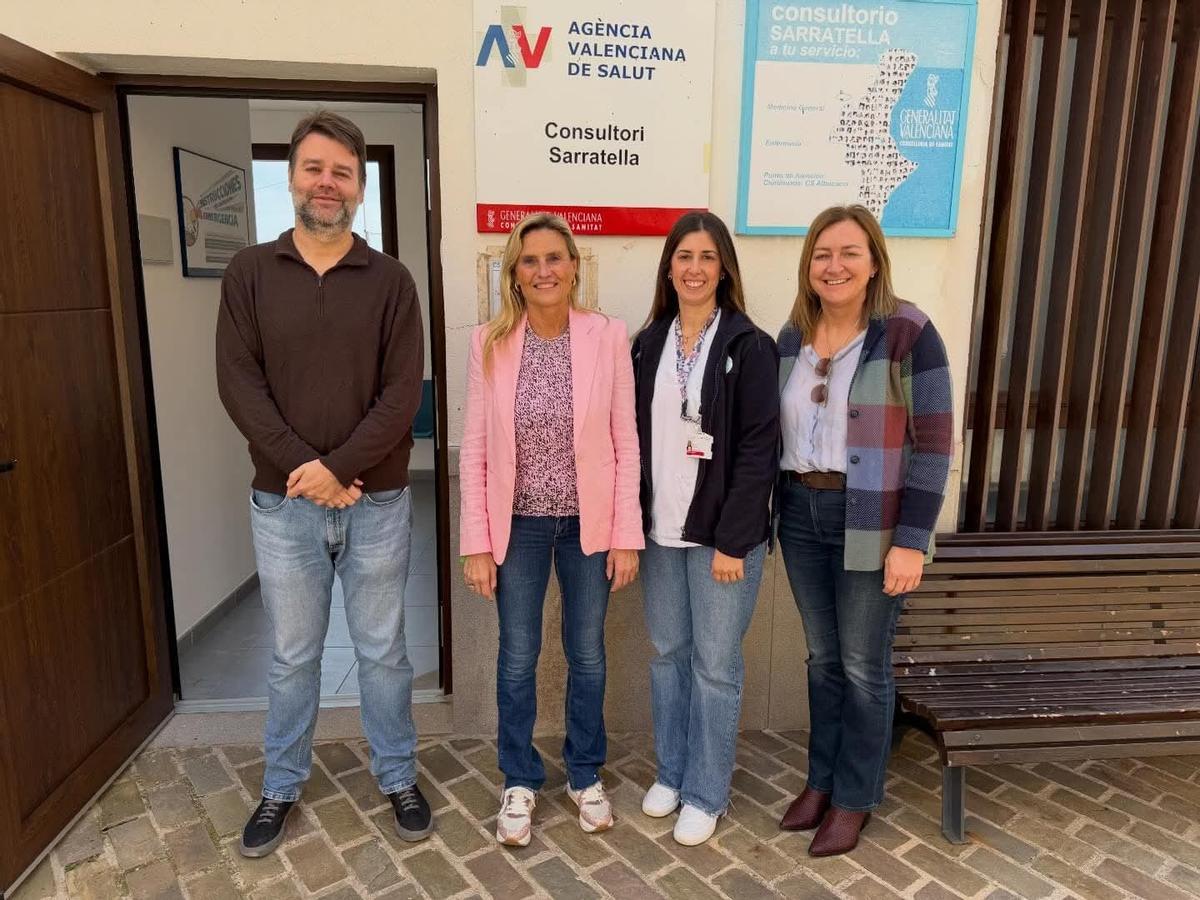 Susana Fabregat durant la visita a la Serratella.