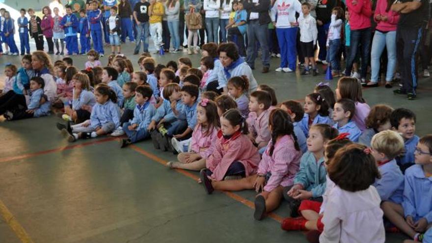 Un grupo de alumnos de Educación Infantil del Colegio Sagrada Familia-El Pilar.