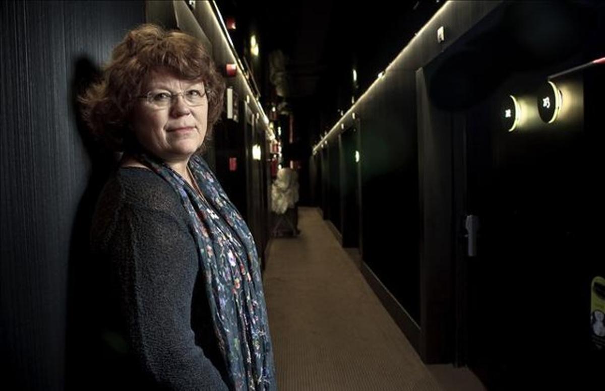 L’autora de novel·la negra Anne Holt, a Barcelona.