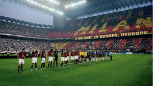 San Siro ha sido escenario de históricos derbis de Milán.