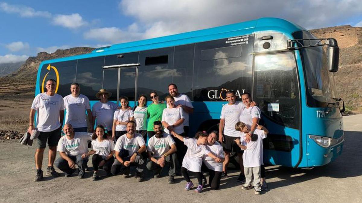 Acción medioambiental del grupo de ecovoluntarios IMPACTO. 