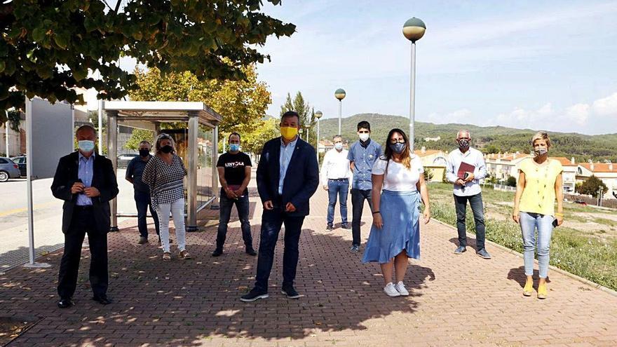 Alcaldes que van participar en la reunió d&#039;ahir a Sant Salvador