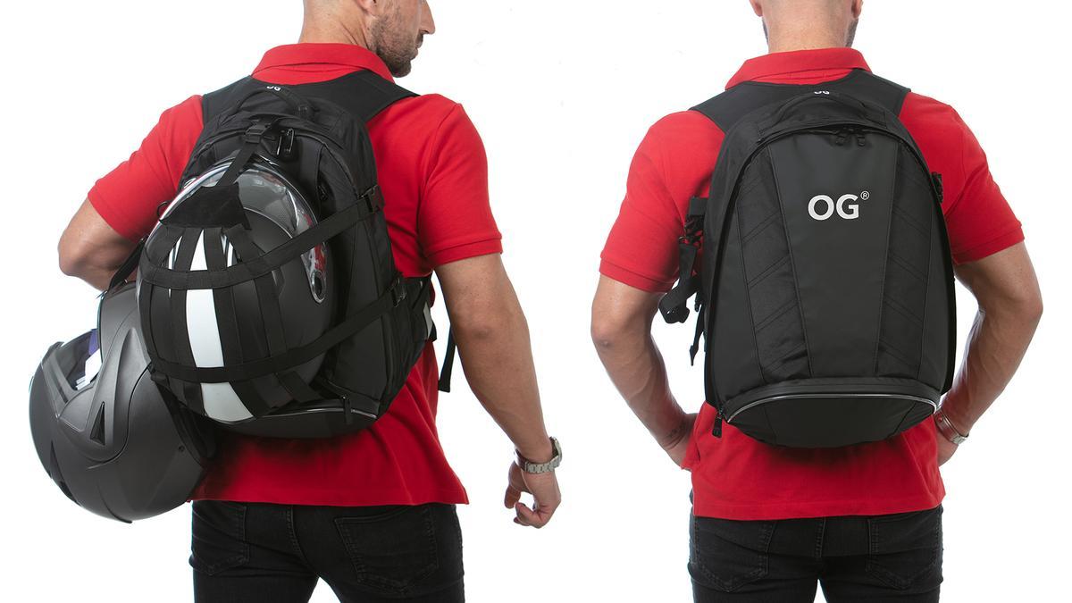 OG, mochilas de diseño para llevar dos cascos de moto