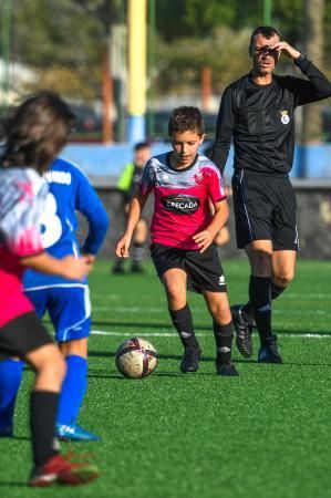 25-01-20  DEPORTES. CAMPOS DE FUTBOL DE LA ZONA DEPORTIVA DEL PARQUE SUR EN  MASPALOMAS. MASPALOMAS. SAN BARTOLOME DE TIRAJANA.  San Fernando de Maspalomas - Gariteño (Benjamines).  Fotos: Juan Castro.  | 25/01/2020 | Fotógrafo: Juan Carlos Castro