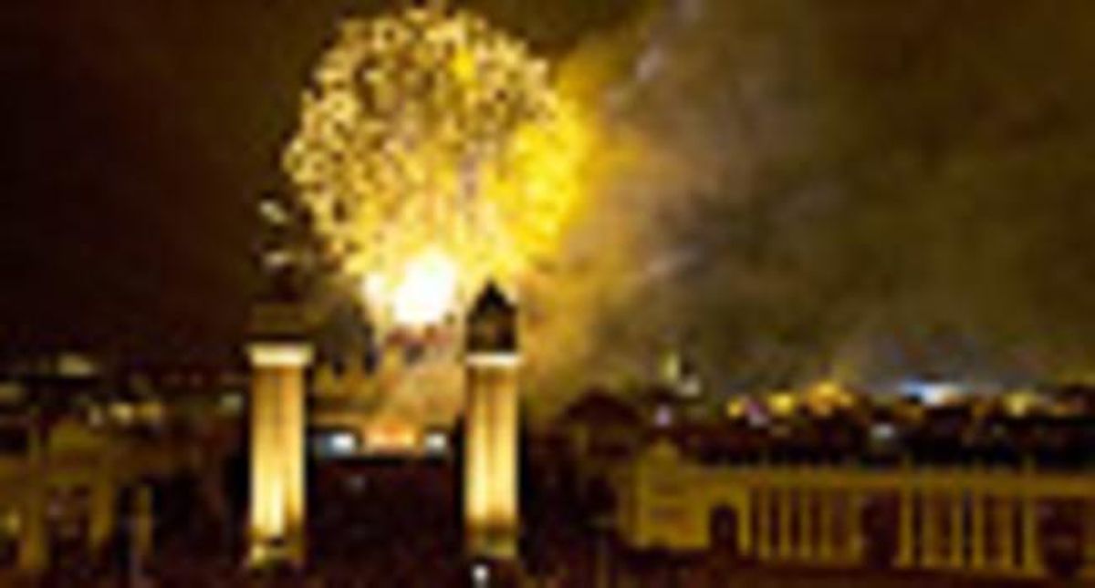 Els focs artificials del Piromusical. Els focs artificials del Piromusical.