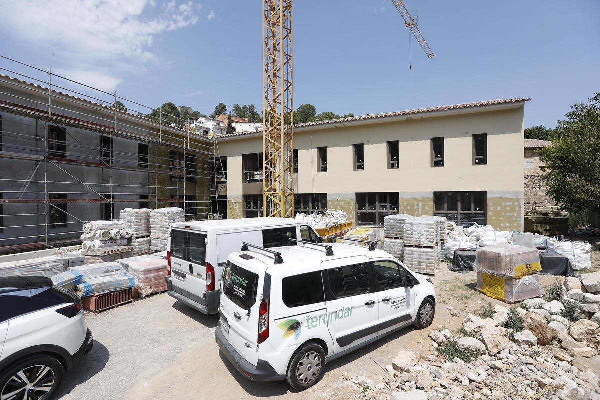 Les imatges de les obres de la residència al monestir de Sant Daniel de Girona