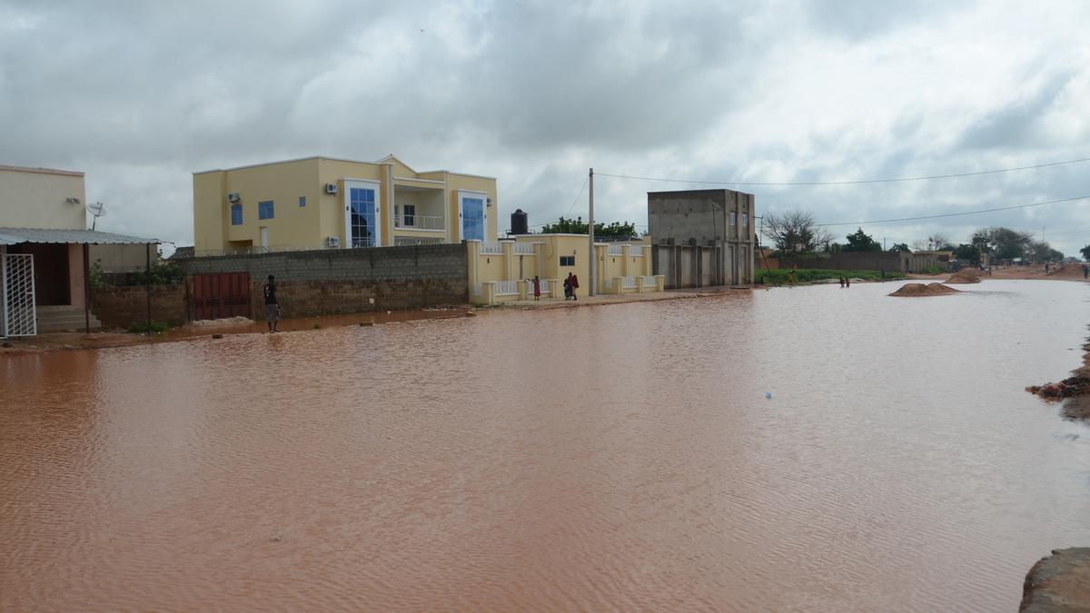 Imagen de archivo de una aldea inundada en Maradi, en Níger.