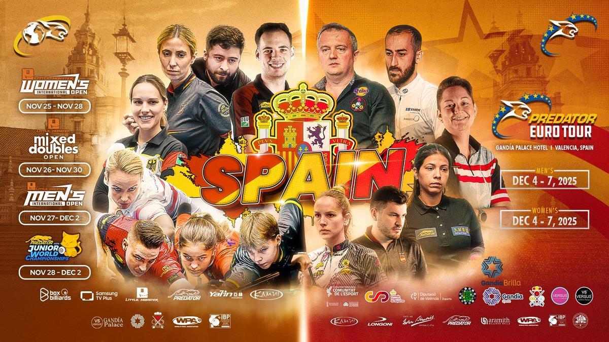 El cartel anunciador de los campeonatos