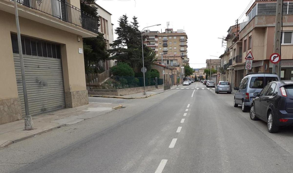 Tram de la carretera de Viver de Navàs, on s'intervindrà