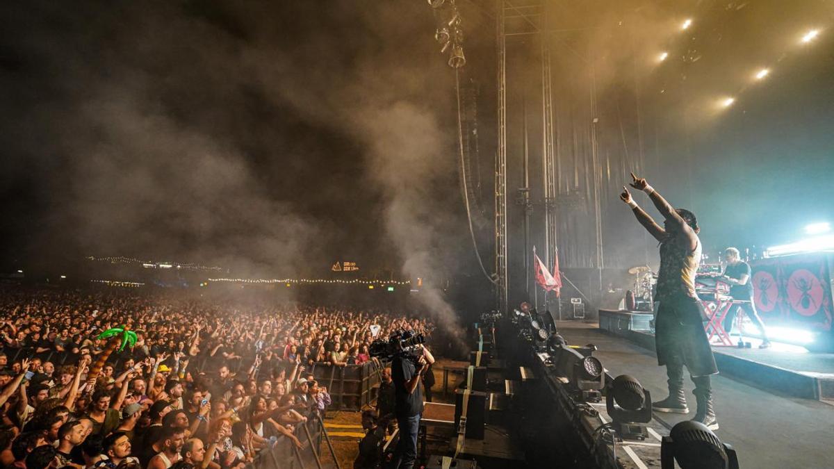 Un momento del concierto de The Prodigy en la primera jornada del BBK Live.