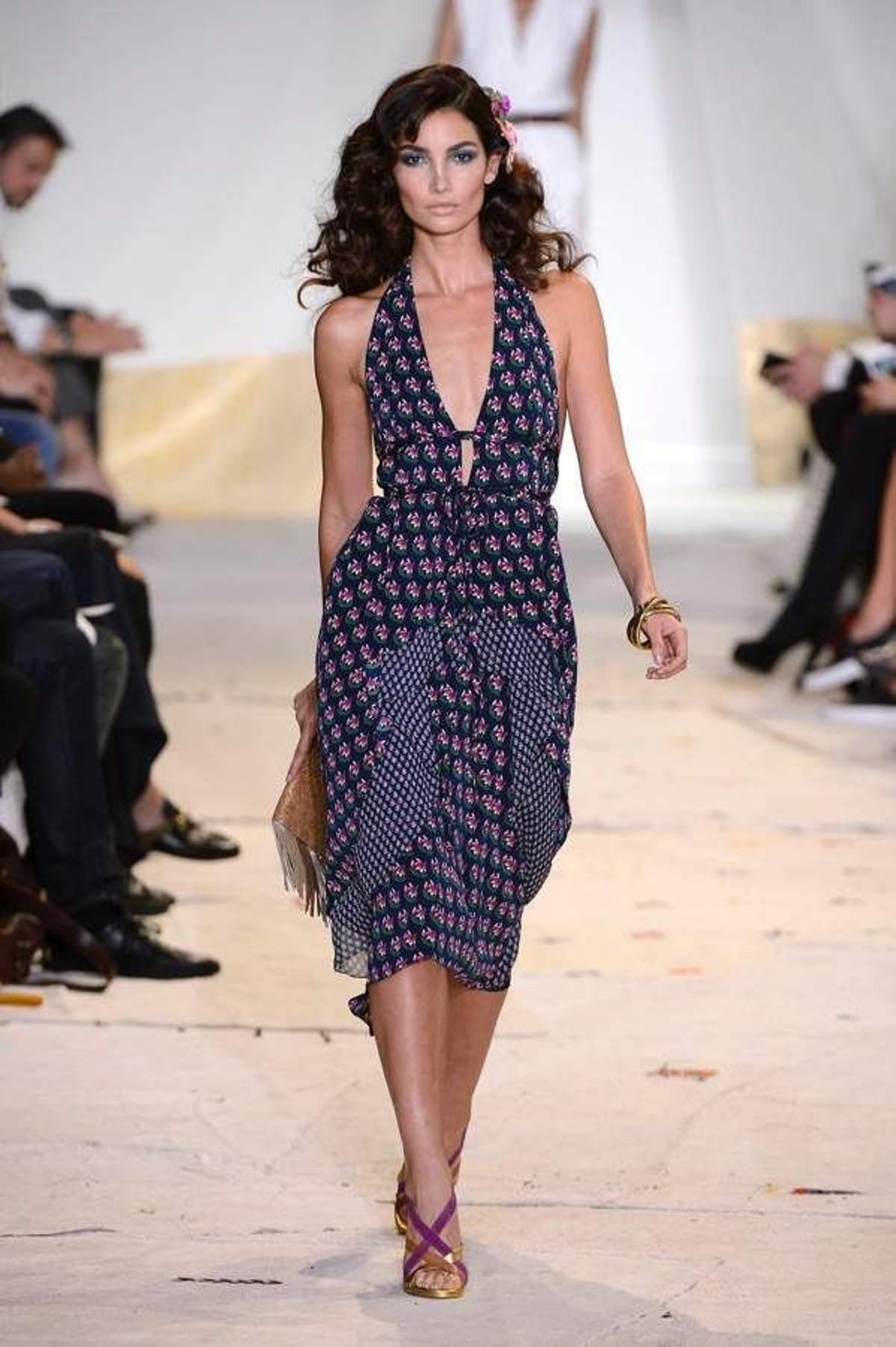 Lily Aldridge para Diane Von Furstenberg