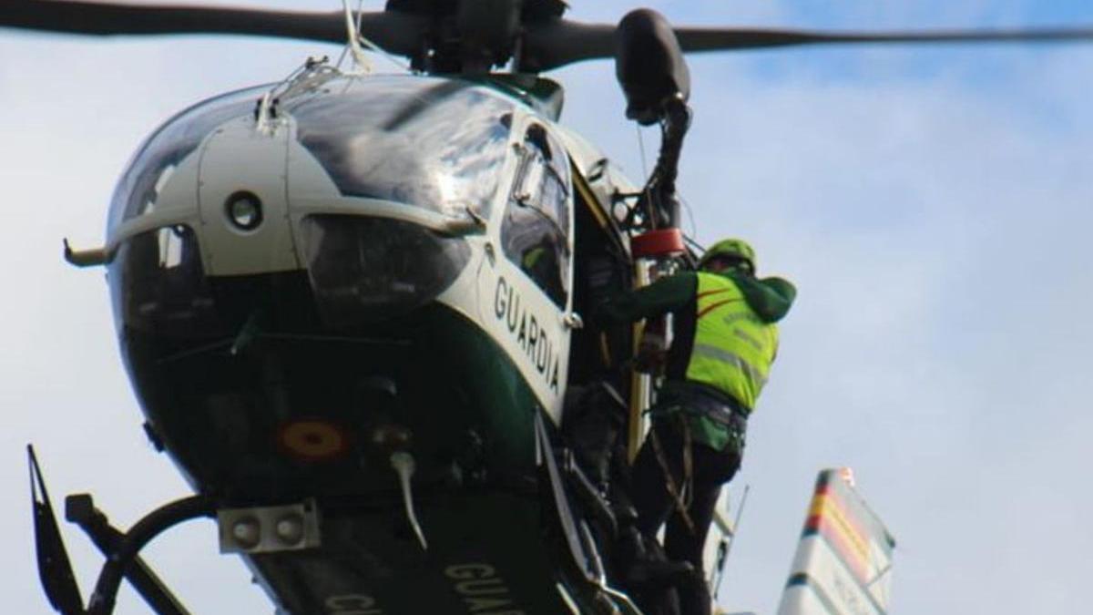 VÍDEO: La Guardia Civil busca en Aller y el entorno de San Isidro a un cazador desaparecido