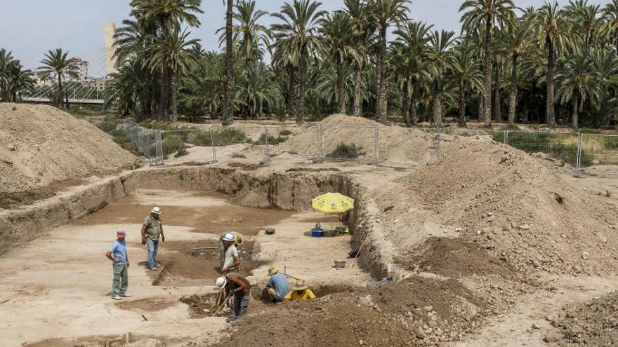 Excavaciones arqueológicas en el Arsenal el pasado año para ver la idoneidad del terreno