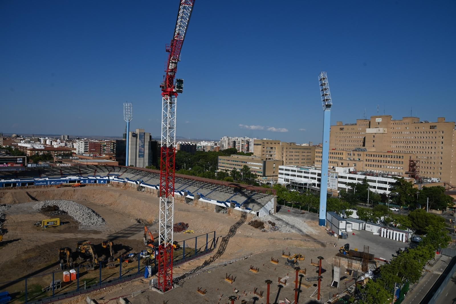 En imágenes | Así avanzan las obras en La Romareda
