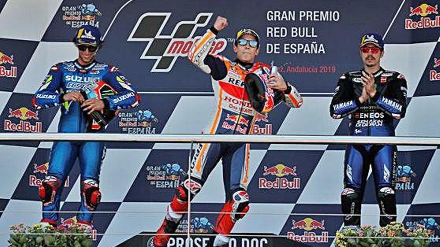 Viñales és tercer a Jerez en una cursa que guanya Marc Márquez