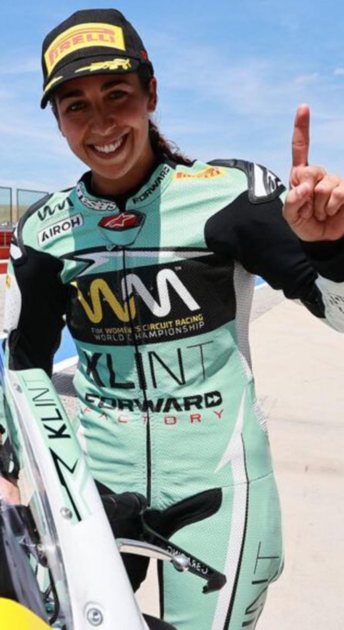 María Herrera triomfa en la primera carrera del Mundial femení de motos María Herrera triomfa en la primera carrera del Mundial femení de motos