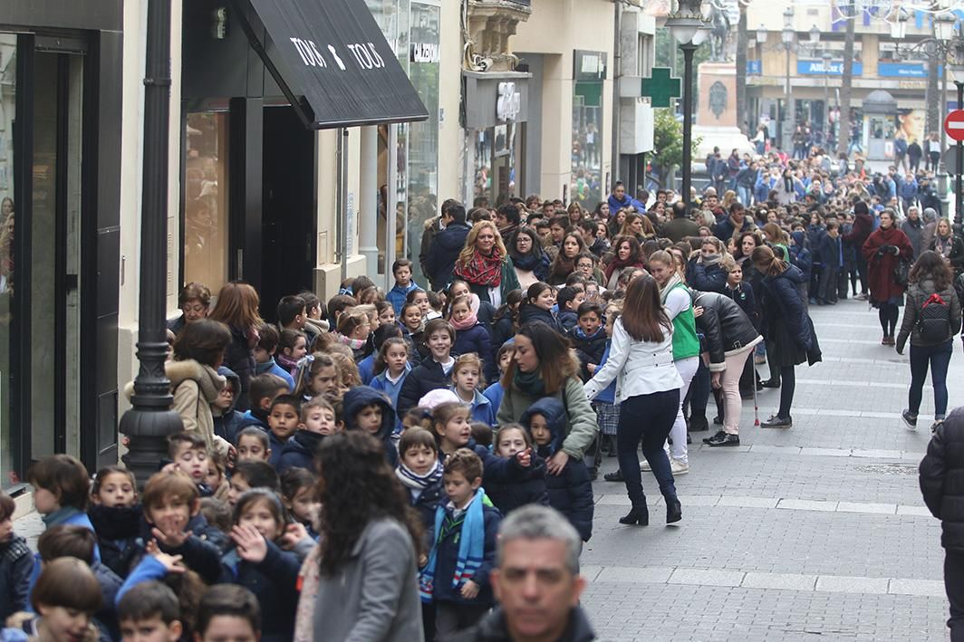 Escolares cordobeses contra el cáncer