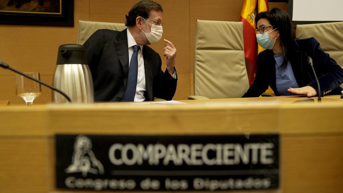 Rifirrafe entre Rajoy y Rufián en la comisión de investigación del Congreso sobre ‘Kitchen’