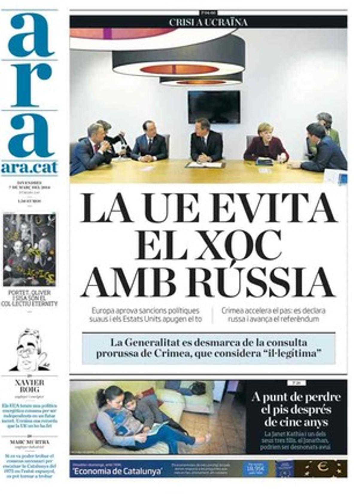 Ara, 07-03-2014. Ara, 07-03-2014.