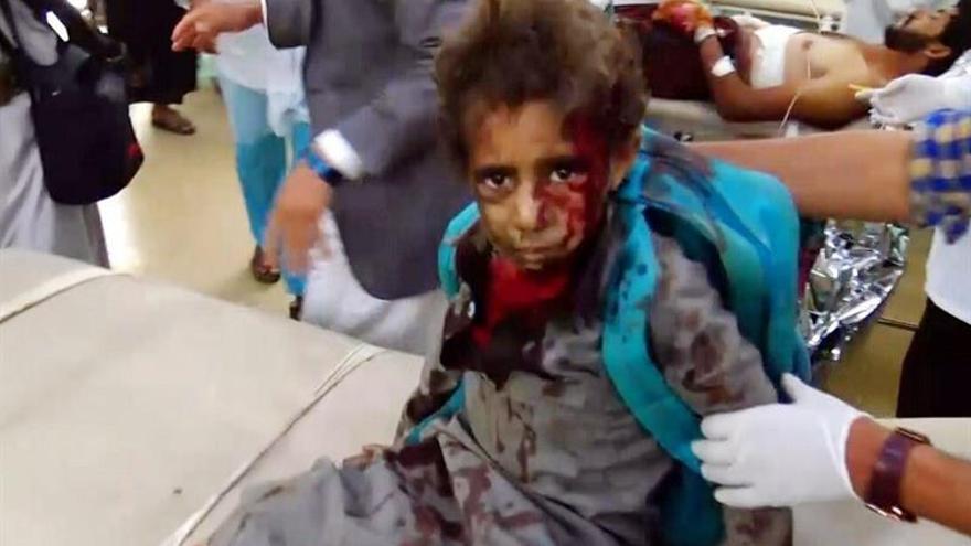 29 niños muertos y una treintena de heridos en un bombardeo en Yemen