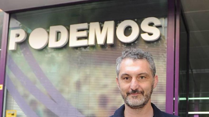 Óscar Urralburu, vencedor de las primarias de Podemos.