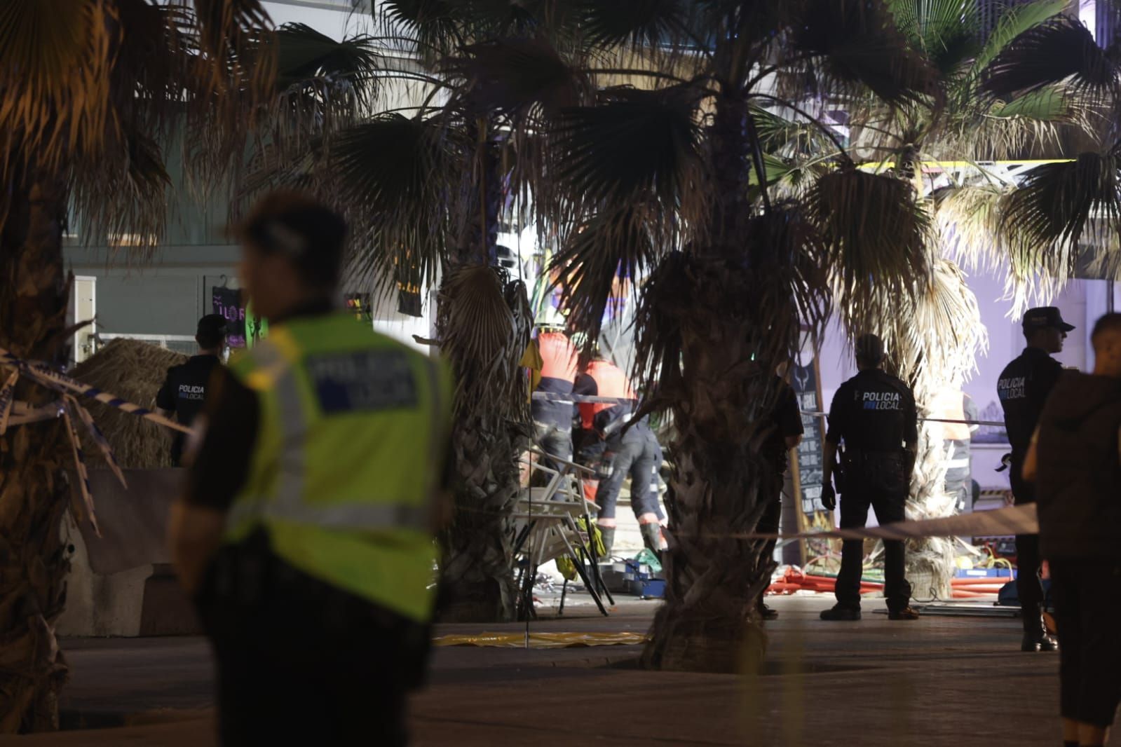 Derrumbe de un edificio en Playa de Palma