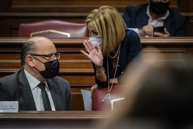 Segunda jornada del pleno en el Parlamento de Canarias