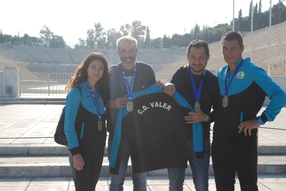 Los alistanos en la maratón de Atenas.