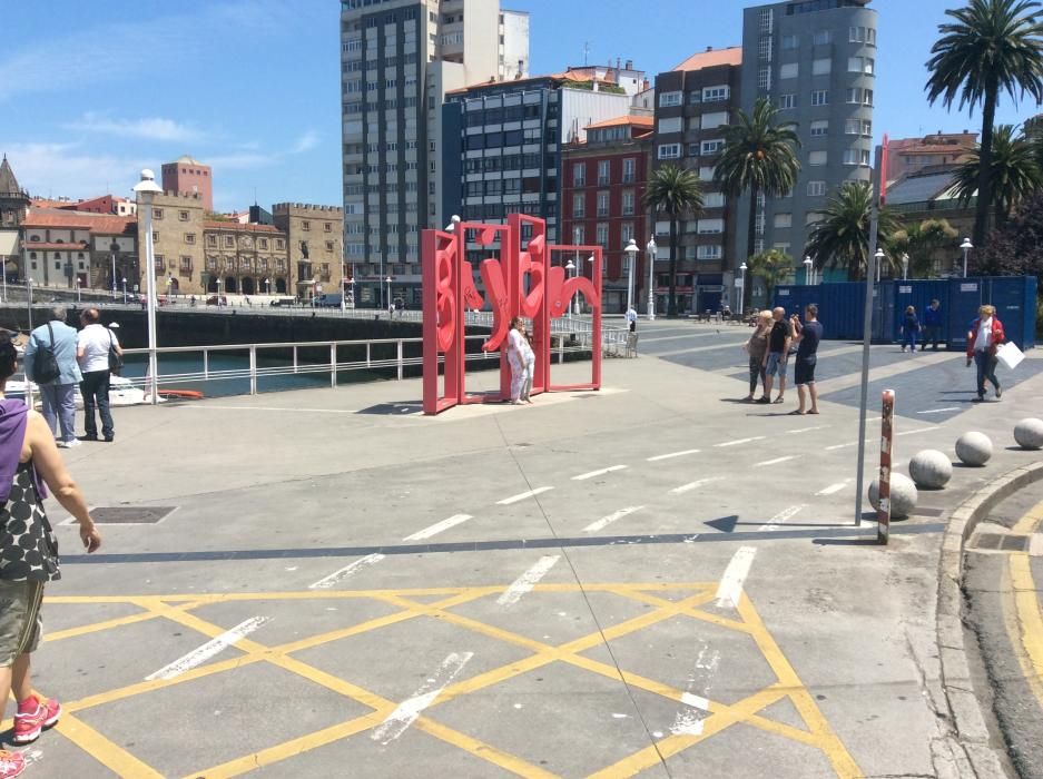 Jornada calurosa en Gijón