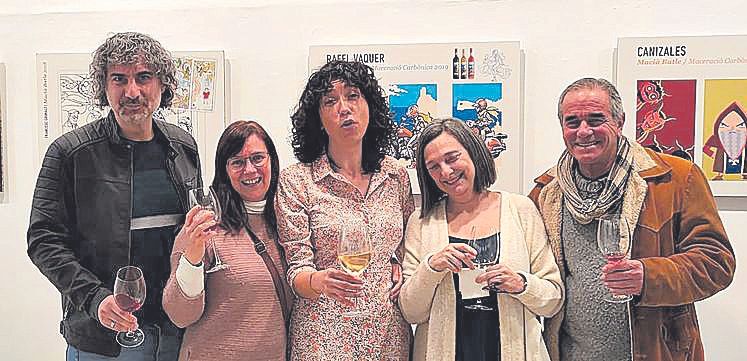 Joan Trías, Sofía Moratinos, María Avellá, Pilar Vallespir y Jaume Mas.