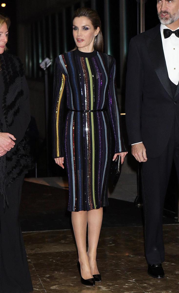 La Reina Letizia con vestido de Nina Ricci