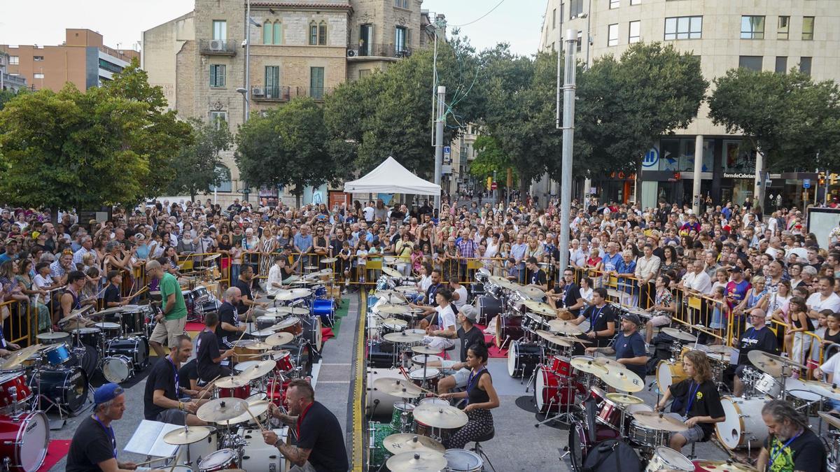 Un moment de la 16a Trobada de Bateries, l'agost a Sant Domènec