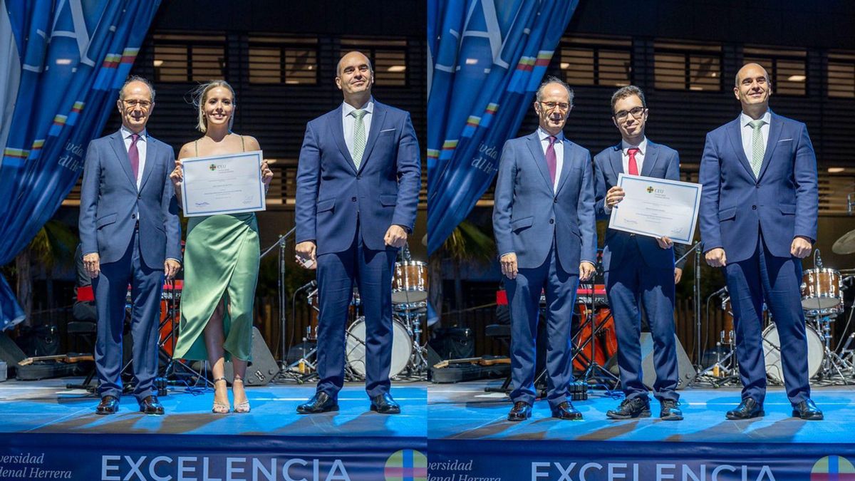 Sofía Cetrulo y Manuel González Gambín recibieron los Premios Extraordinarios Fin de Carrera.
