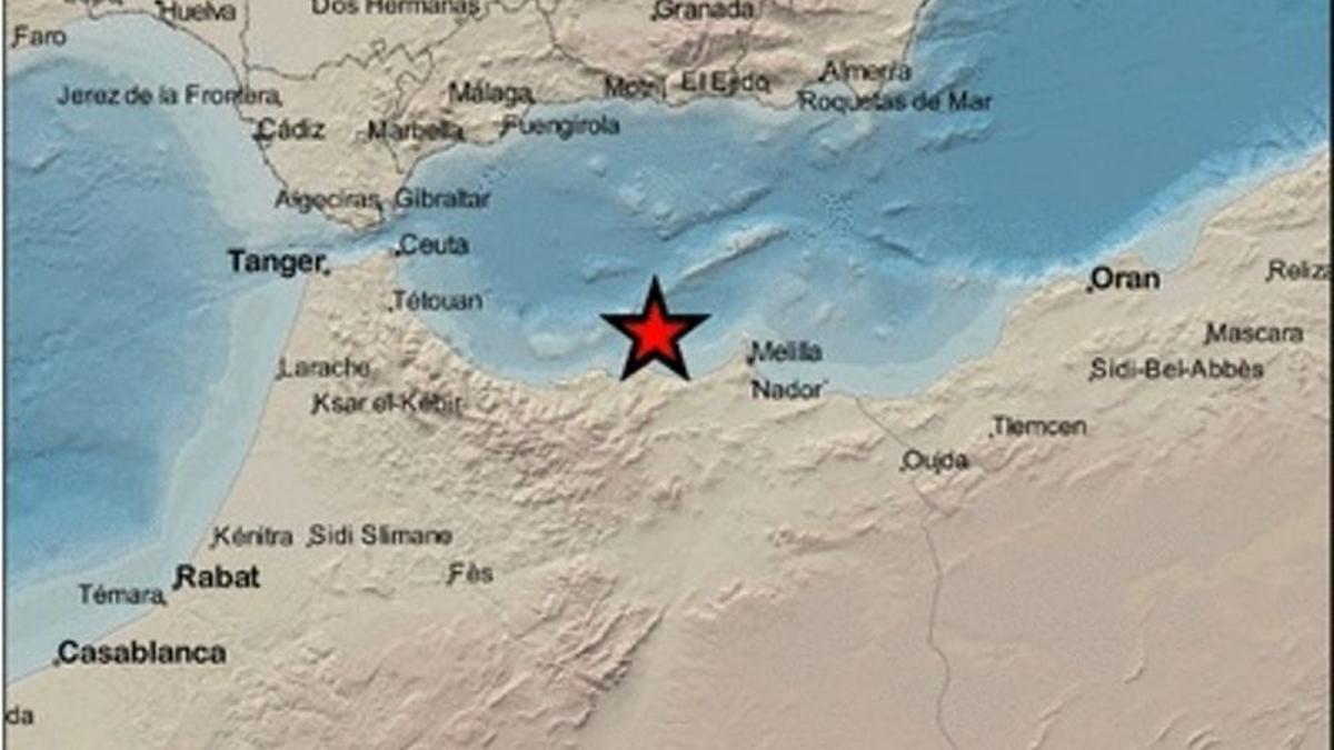 Un terratrèmol de 5 graus es deixa sentir a Melilla, Màlaga, Granada, Almeria i Jaén