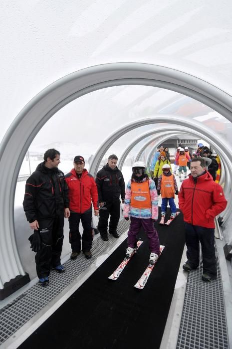 Ampliación de temporada de esquí en la pista de debutantes de Pajares