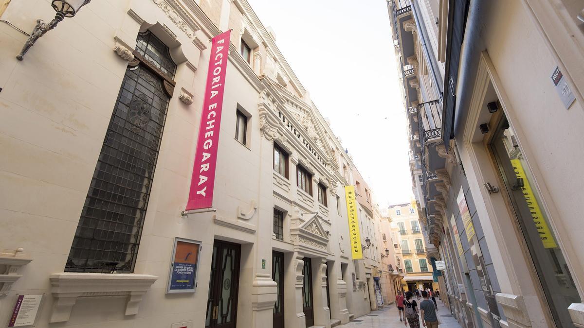 Exterior del teatro Echegaray Málaga, en pleno centro de Málaga.